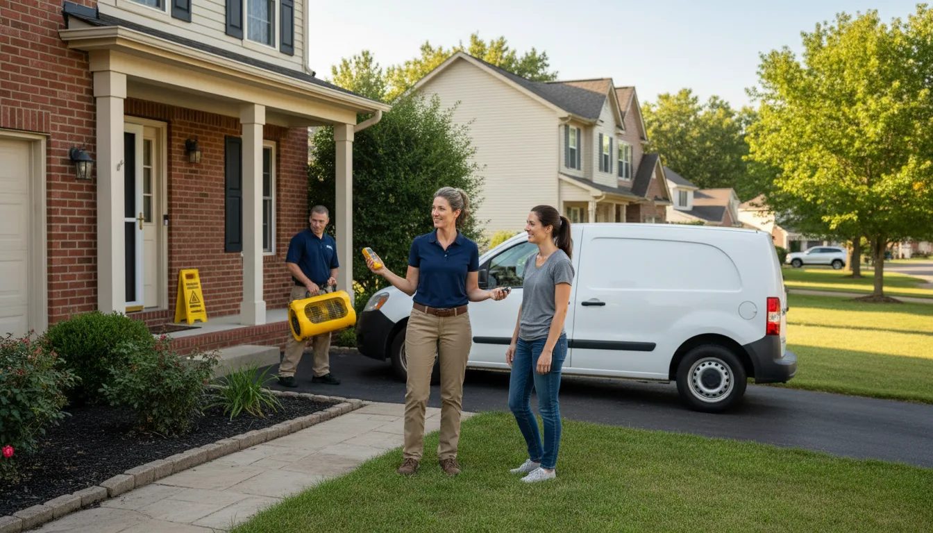 Residential water damage restoration in Conneaut Lake, PA